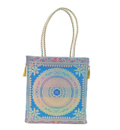 Borsa mano mandala blu - borsa, a