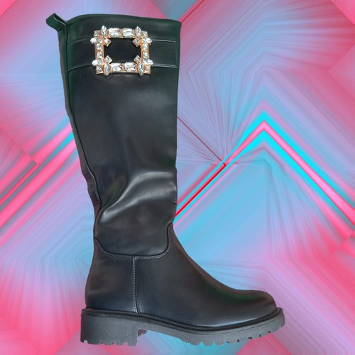 Stivali anfibi donna nero - stivali,