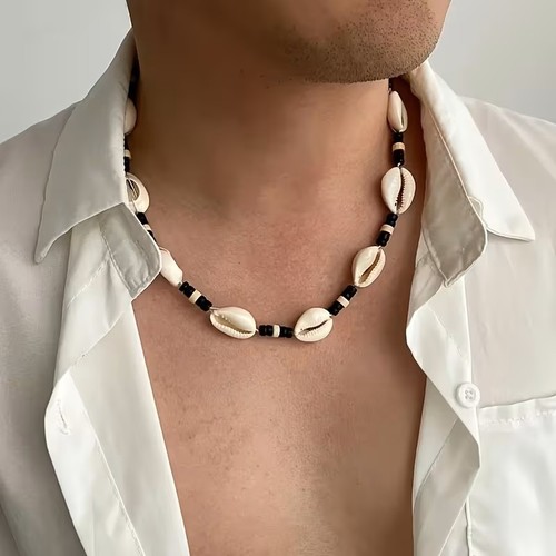Collana girocollo boho shell - collana,
