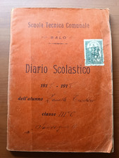 Salo' - Scuola tecnica comunale - Diario scolastico 1917 / 1918