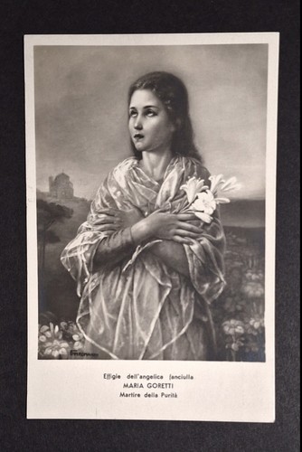 Cartolina effigie maria - cartolina,