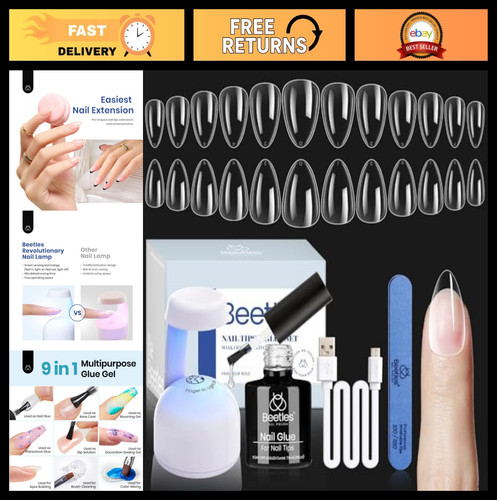 240 pcs gel nail kit - kit, short
