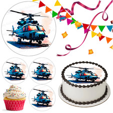 Cake topper elicottero
