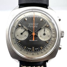 Orologio Cronografo VISCONT Superlux Landeron L 248 Acciaio Rally 37.5mm