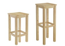 Sgabello da bar pino legno
