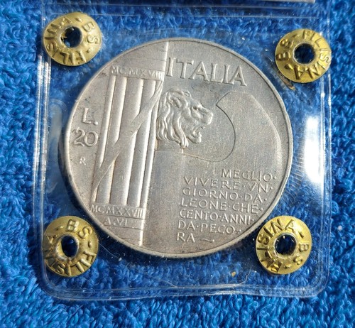 Lire 1928 elmetto - 20, vi