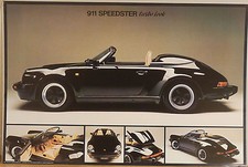 (PRL) PORSCHE 911 SPEEDSTER  AUTO STORICA CAR VINTAGE AFFICHE PRINT CAR POSTER
