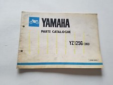 Yamaha YZ 125 G (3N8) 1979 catalogo ricambi ORIGINALE INGLESE spare parts list