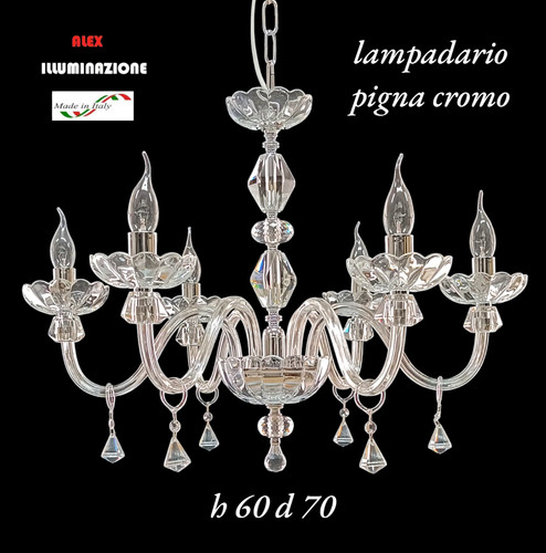 Lampadario cristallo luci - lampadario, 6