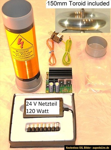 Kit completo bobina tesla - kit,