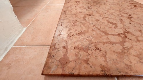 Tavolino anni marmo - 60, rosso