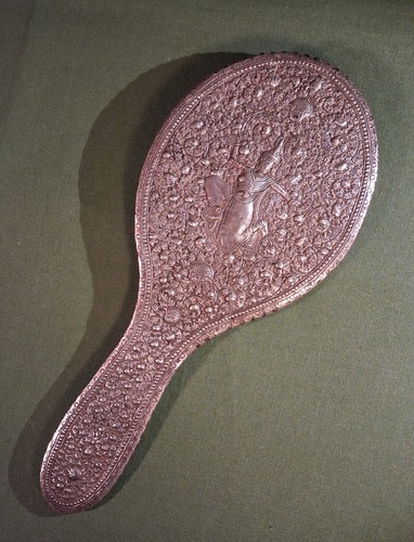 Miroir main khmer argent - main,