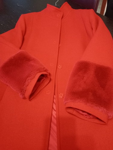 Cappotto rosso lana - cappotto,