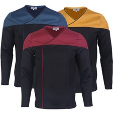 Per Picard 2 Comando Uniformi Rosse Cosplay Oro Blu Top Camicie Costume