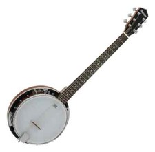 VGS Select Bluegrass Banjo 6 corde 6 corde Remo pelliccia valigia mogano