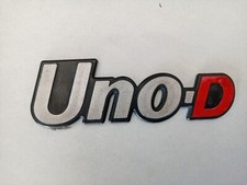 Fiat Uno diesel 1 serie (1983-1988) fregio scritta logo posteriore originale