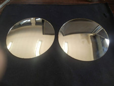 COPPIA VETRO CURVO SPECCHIO RETROVISORE DX/SX ø140 FIAT OM 615 616 650 EPOCA