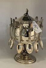 Zuccheriera E Cucchiaini In Argento 800/1000