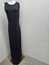 Maxi abito Bebe nero a costine