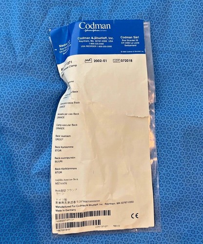 Codman 1271 beck morsetto - 37-1271,
