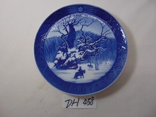 Piatto natalizio Royal Copenhagen 1967 da collezione in rilievo vintage