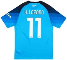 Maglia Napoli Lozano 2022-23 Armani EA7 Authentic Home Football Shirt Originale