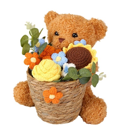 Orsetto con fiori - con,