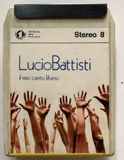 CARTRIDGE TRACK TAPE CASSETTA STEREO 8 LUCIO BATTISTI IL MIO CANTO LIBERO