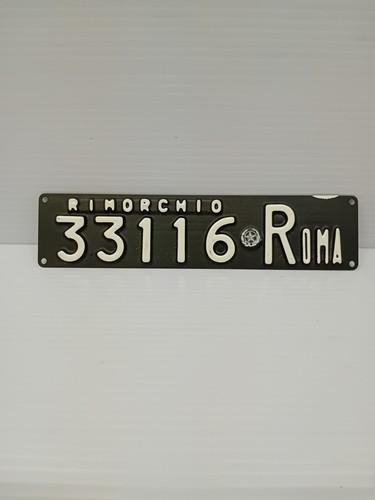 Targa auto roma rimorchio - roma,