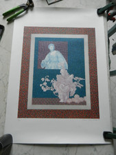 LITOGRAFIA GIOVANNI GRASSO FRAVEGA 50 X 72 Cm OPERA 49/100 FIRMATA BASSO DESTRA