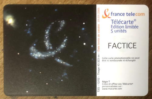 Telecarte galaxie réf - telecarte, 5u