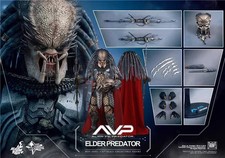 Hot Toys MMS325 Alien VS. Nuovo Modellino Predator AVP Elder Predators 14" in magazzino