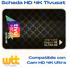 TESSERA SCHEDA TIVUSAT HD DA