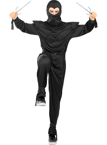 Costume ninja nero per uomo - ninja,