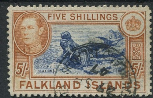 Isole falkland 1938 - isole, 5/-