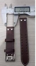 Cinturino per Hamilton 38/40/42 _ Pelle Marrone  20  o  22mm _ NUOVO 