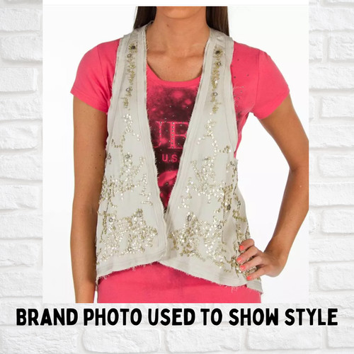 Guess gilet cropped beige - cropped,