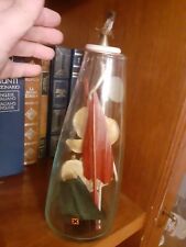 ✅💯Particolare Vaso Candela Ad Olio In Vetro Con Elementi Floreali 