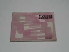 PEUGEOT 504 LIBRETTO MANUALE