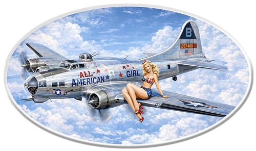 Sticker pinup bombardier - sticker,