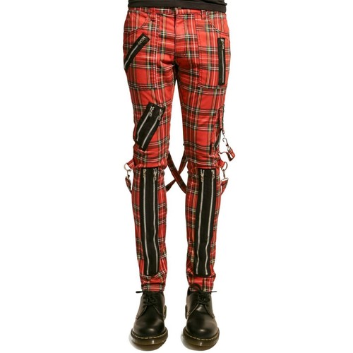 Pantaloni punk nuvoun tartan - pantaloni,