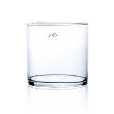 Vaso Di Vetro Decorativo CYLI Cilindro H. 15Cm D. 15Cm Vetro Rotondo Sandra Rich
