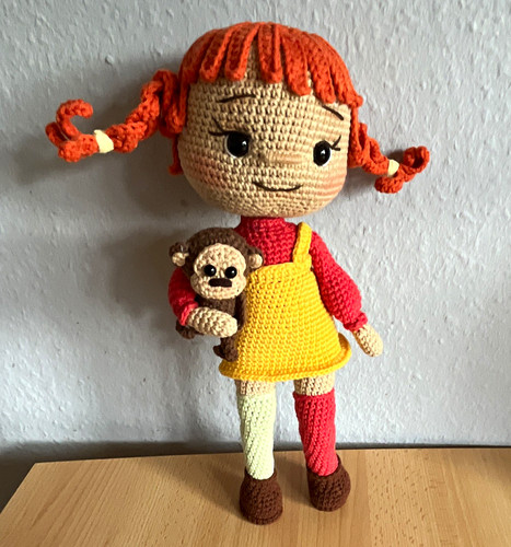 Bambola pezza amigurumi - pezza,