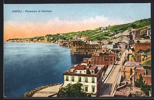Cartolina napoli panorama di - napoli,,
