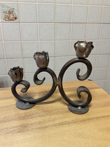 Antico candelabro ferro - antico,
