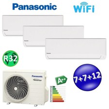 Climatizzatore trial split serie TZ R32 Panasonic 7000+7000+12000 btu A+++ con W