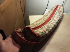 19 FERRI DA CALZA E 2 PER UNCINETTO IN UNA BORSA LUNGHEZZA BORSA 58 CM