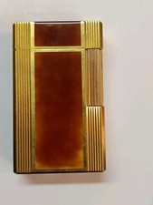 Accendino S.T. DuPont Placato Oro E Lacca Cinese Francia Anni '80