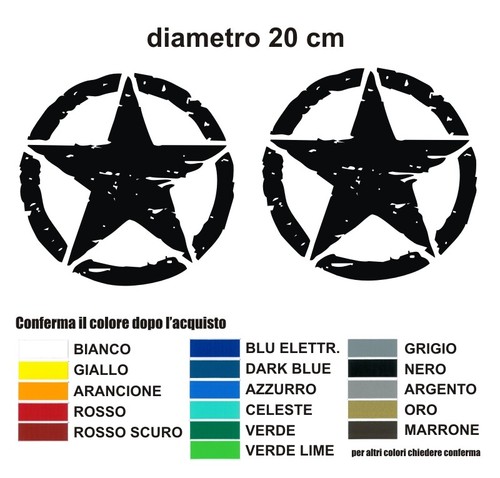 Kit adesivo stella militare - adesivo,
