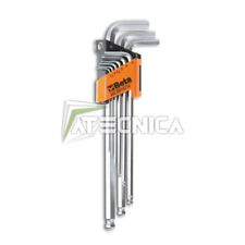 Kit 9 chiavi esagonali a punta tonda extra lunghe Beta 96LBP SC9 con supporto